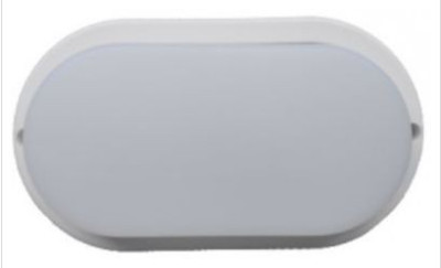 ECOLA DPLD12ELC LED ДПП светильник Овал накладной IP65 матовый белый 12W 220V 6500K 160X90X45