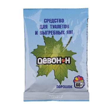 ЭКУМ Порошок Девон-Н 60 г. (для биотуалетов, выгребных ям, удаления запахов и загрязнений) 324234