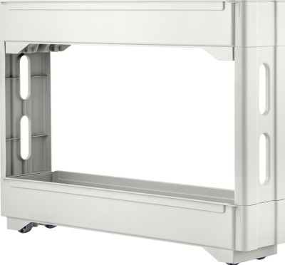 KEEPLEX KL383712048 Regular на колесиках двухсекционная УЗКАЯ 53,7х13,8х45 см белое облако