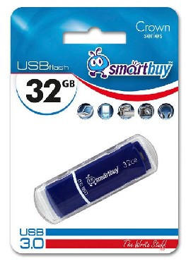 SMARTBUY (SB32GBCRW-BL) 32GB CROWN BLUE USB 3.0