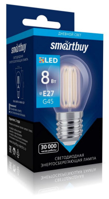 SMARTBUY (SBL-G45F-8-40K-E27) G45-8W00/E27