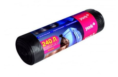 YORK мешок строительный для мусора "YORK" 240 л. (10 шт.) 902230