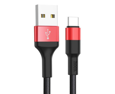 HOCO (6957531080251) X26 USB-Type-C 2.0A 1m - черный/красный