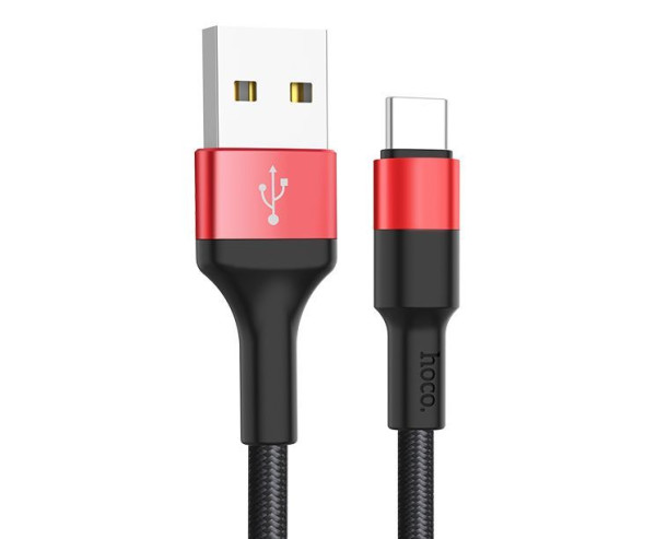 HOCO (6957531080251) X26 USB-Type-C 2.0A 1m - черный/красный