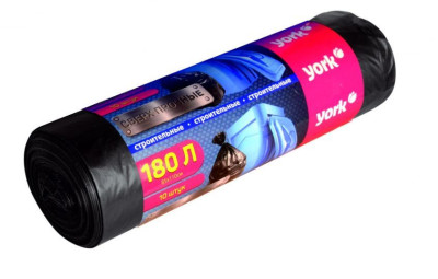 YORK мешок строительный для мусора "YORK" 180 л. (10 шт.) 902220