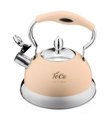 TECO TC-125-BG Чайник 3,0 л нерж. со свистком кремовый