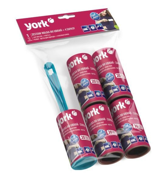 YORK ролик-щетка+4 сменных блока (набор) 068020