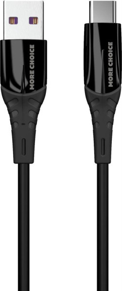 MORE CHOICE (4620202550033) K35a USB 3.0A для Type-C силикон 1м Black
