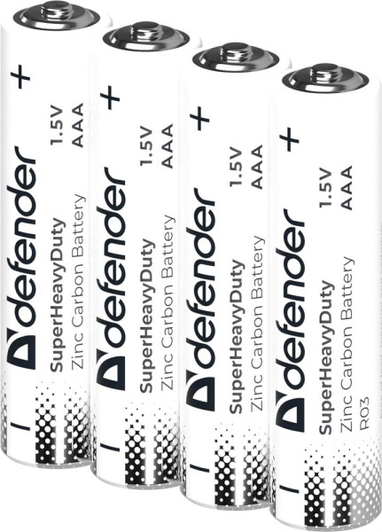 DEFENDER (56046) R03-12S ААА, шринк, 12 шт., Zinc