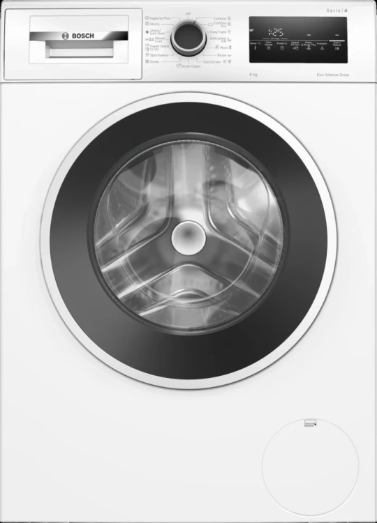 Стиральная машина Bosch WAN28201ME Serie 4, 8 кг, 1400 об/мин, белая