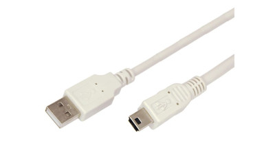 REXANT (18-1136) Кабель USB (шт. mini USB ? шт. USB A) 3 метра, серый REXANT
