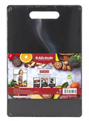 ATTRIBUTE ABX145 Доска разделочная MARBLE Black 20х30