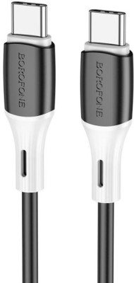 BOROFONE (6974443384802) BX79 силикон 1м USB 3.0A PD 60W для Type-C Type-C Black 1 м