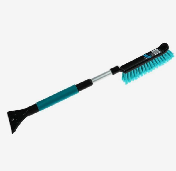 BLACK&BLUE ВВ1005 Щетка для снега cо скребком поролоновая телескоп. ручка (57-70см) 47547