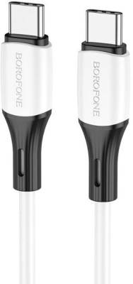 BOROFONE (6974443384819) BX79 силикон 1м USB 3.0A PD 60W для Type-C Type-C White 1 м