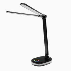 ULTRAFLASH (15726) UF-807 C02 черный (Led св-к настольный, 10Вт, ССТ, диммируемый, RGB подсветка)