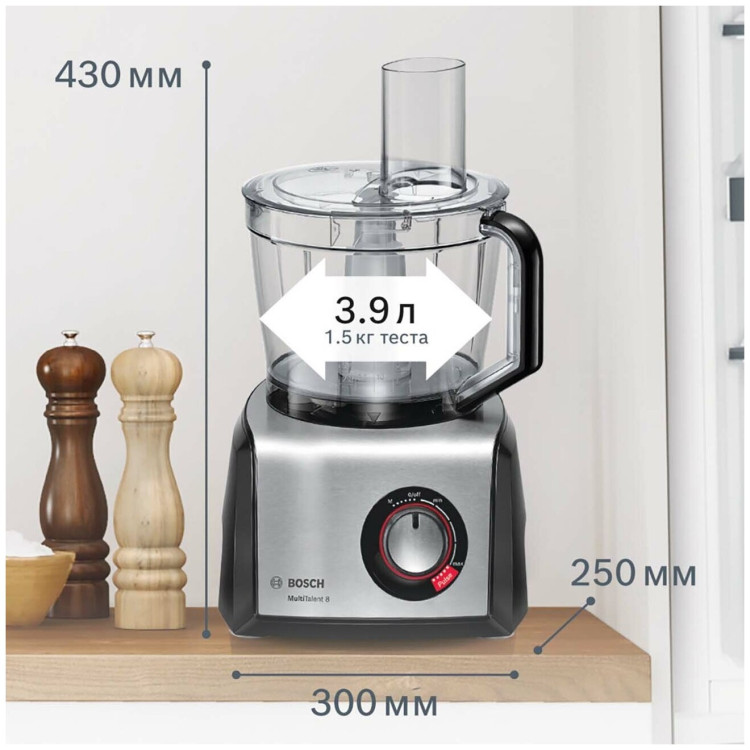Кухонный комбайн Bosch MultiTalent 8 MC812S814 1250Вт белый