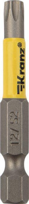KRANZ (KR-92-0429-1) Бита для шуруповерта Torx T27х50 мм (2 шт./уп.)