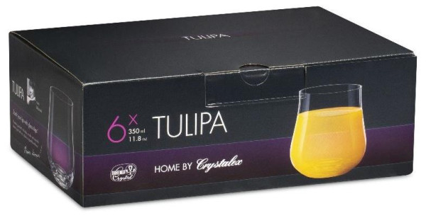CRYSTALEX CR350201T Набор стаканов TULIPA 6шт 350мл