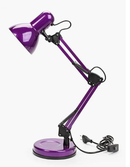 CAMELION KD-313 C12 фиолетовый (Светильник настольный,230V 60W, E27)