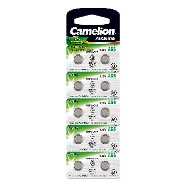 CAMELION (12814) G 6 BL-10 MERCURY FREE (AG6-BP10(0%HG), 371A/LR921/171 батарейка для часов)
