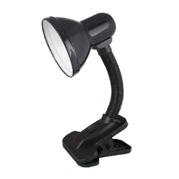 ULTRAFLASH UF-320 C02 черный (Светильник настольный с прищепкой 230В, 60Вт, E27, ЛОН)
