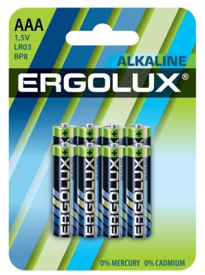 ERGOLUX (14814) Alkaline BL8 LR03