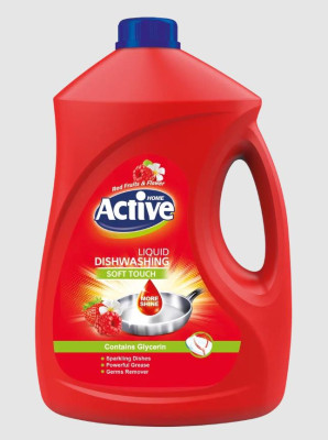 ACTIVE Гель-концентрат для мытья посуды Клубника и малина , 3500 мл Red (511301199)