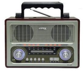 БЗРП РП-312 УКВ 64-108МГц, бат. 4*R20, 220V, акб 1400mA/h, USB/SD/microSD/AUX
