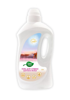 CLEAN POINT гель для стирки цветного 1,5л.