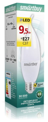 SMARTBUY (SBL-C37Can-9_5-30K-E27) свеча на ветру C37-9_5W/3000/E27