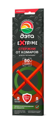 ДЭТА EXTRIME стержни от летающих насекомых 5 шт/24