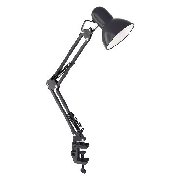 ULTRAFLASH UF-312P С02 черный (Светильник настольный,230V 60W)
