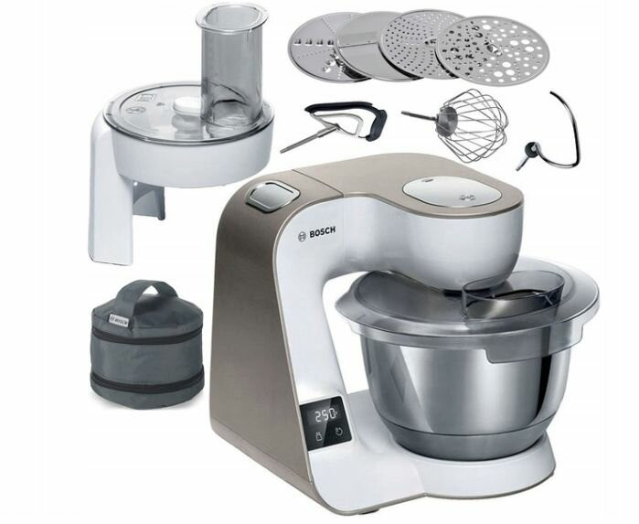 Кухонная машина Bosch Mum5 MUM5XW10 планетар.вращ. 1000Вт белый/бежевый