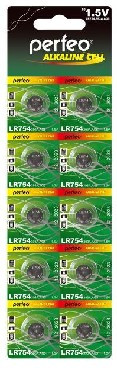PERFEO LR754-10BL ALKALINE CELL 393A AG5 (10)