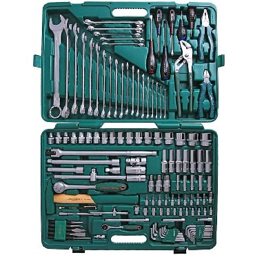 JONNESWAY S04H524128S (S04H524128S18) Набор инструмента универсальный 1/4", 1/2"DR, 128 предметов