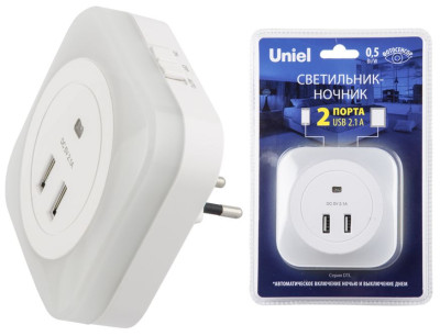 UNIEL DTL-321 White/Sensor/2USB