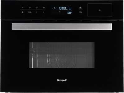 Встраиваемый компактный духовой шкаф с СВЧ и паром Weissgauff Oems 459 PDB