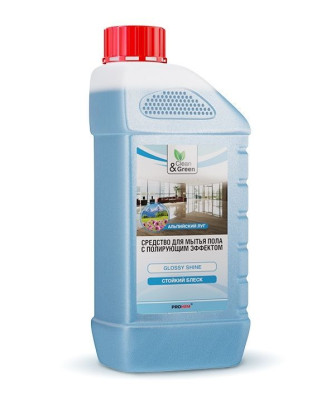 CLEAN&GREEN CG8028 Моющее средство с полирующим эффектом для мытья пола 1 л.