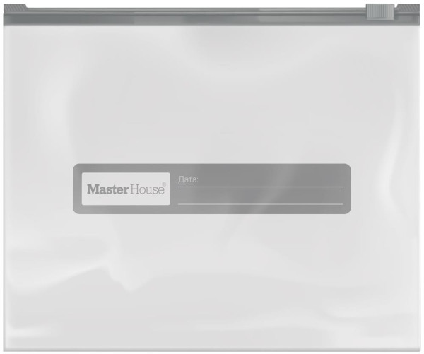 MASTER HOUSE Zip-Lock с бегунком,20х17 см, 1 литр, 15 шт 75166