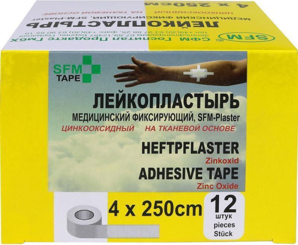 SFM Лейкопластырь Тканевая основа 4,0 х 250 см - SFM Plaster, Германия
