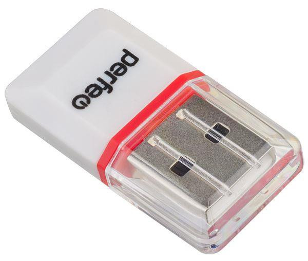 PERFEO (PF_5056) Card Reader Micro SD, (PF-VI-R008 White) белый