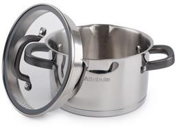 ATTRIBUTE STEEL ATTRIBUTE ASD020 Кастрюля DAVINCI 3.25л 20см индукция