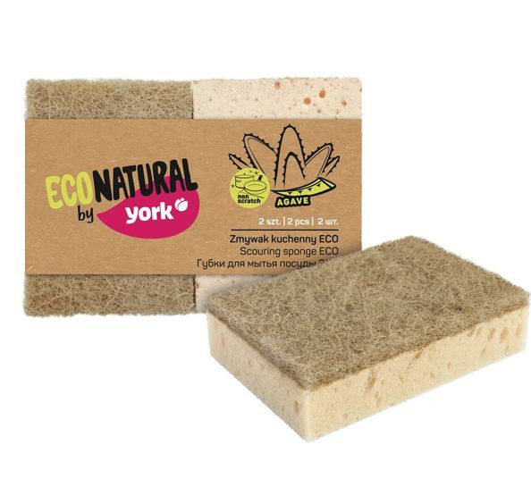 ECO NATURAL BY YORK губки для посуды ЭКО Натурал 2 шт. 030200