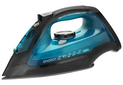 ENERGY Утюг Energy EN-348 черно-бирюзовый (2600Вт, пар, спрей, пар.удар, самооч., керамич. подошва) 270083