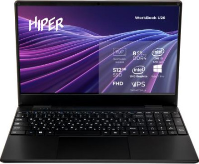HIPER 15.6 WorkBook U26-15FII5124R8S5WPG Black