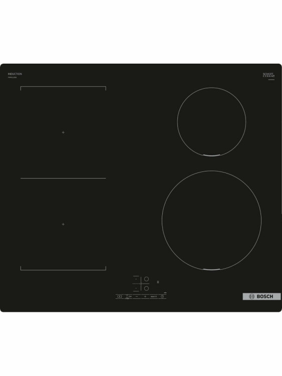 Индукционная варочная поверхность Bosch PWP611BB5E, 4 конфорки, стеклокерамика, 4600 Вт