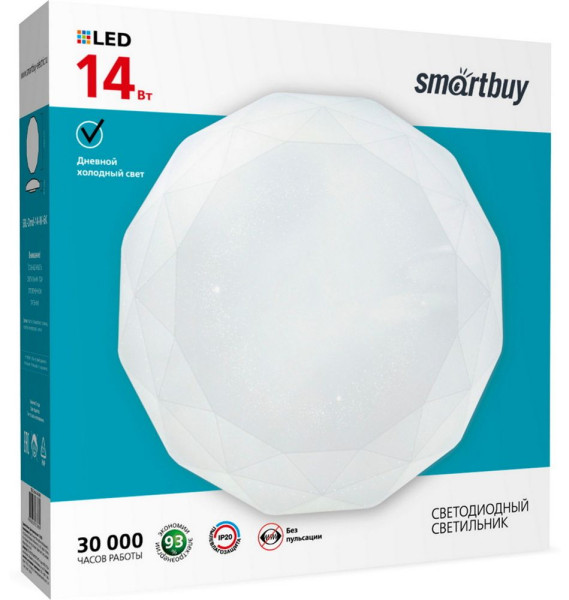 SMARTBUY (SBL-Dmd-14-W-6K) белый 14W Diamond