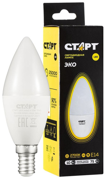 СТАРТ LEDCANDLEE14 10W 30 WS