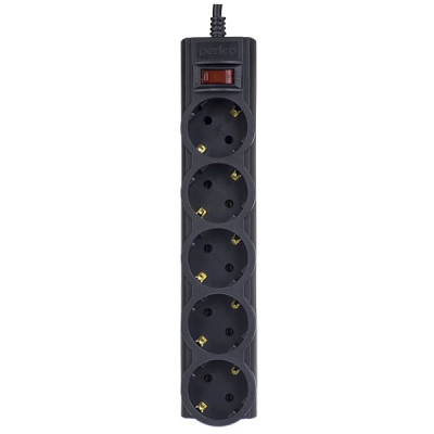 PERFEO (PF-A4666) сетевой фильтр "POWERX" - 3,0м, 3 роз - черный.